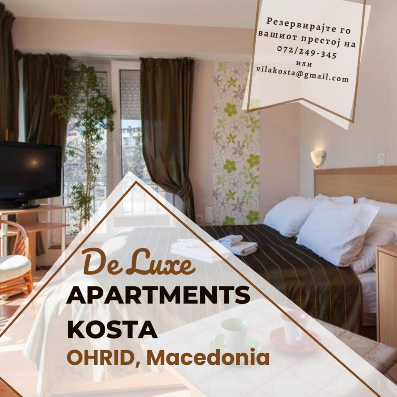 De Lux Apartments Kosta Center Ohrid Exterior foto